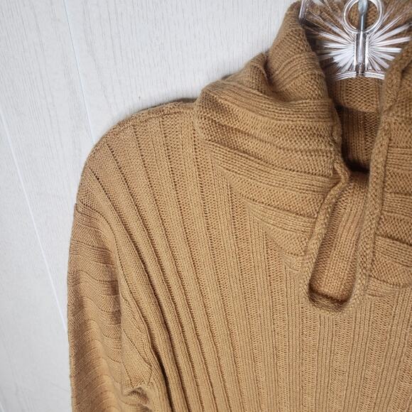 BP ribbed tan Funnel neck midi sweater dress size xsmall - Picture 4 of 8